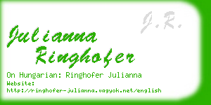 julianna ringhofer business card